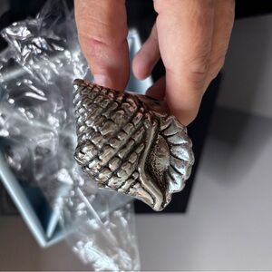 Arthur Court Silver Seashell Napkin Rings New in box set of four.